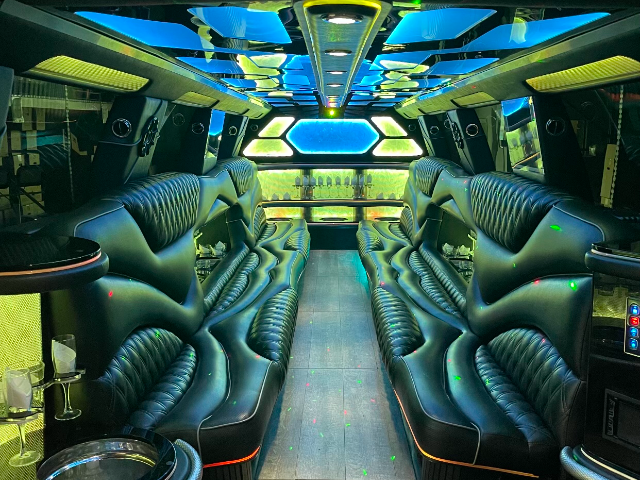 Cadillac Escalade Stretch Limo interior